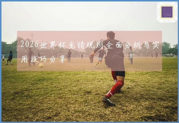 2026世界杯竞猜规则全面分析与实用技巧分享